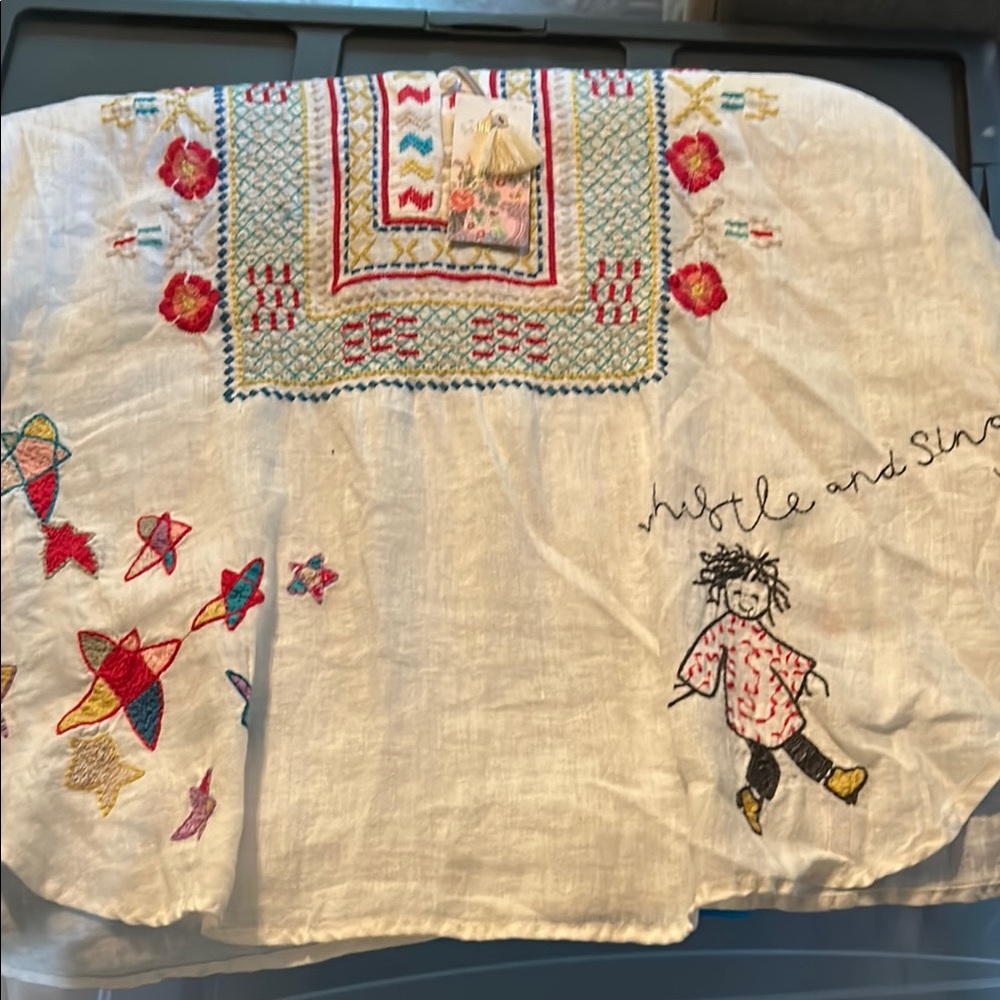Johnny Was Multicolor Embroidered Top - Picture 7 of 8